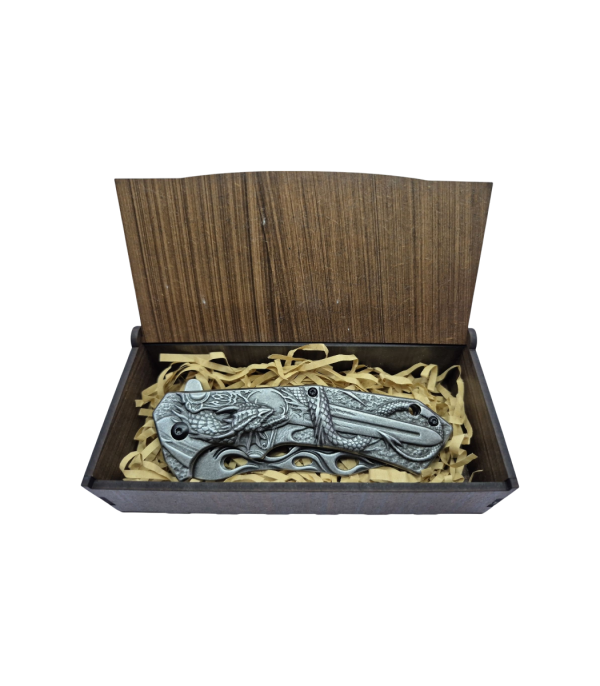 Dragon with Sword Folding Knife