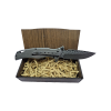 Skull on Sword Pocket Knife in Gift Box