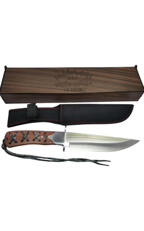 Adventure, Outdoor, Hunting Knife with Sheath in Giftbox