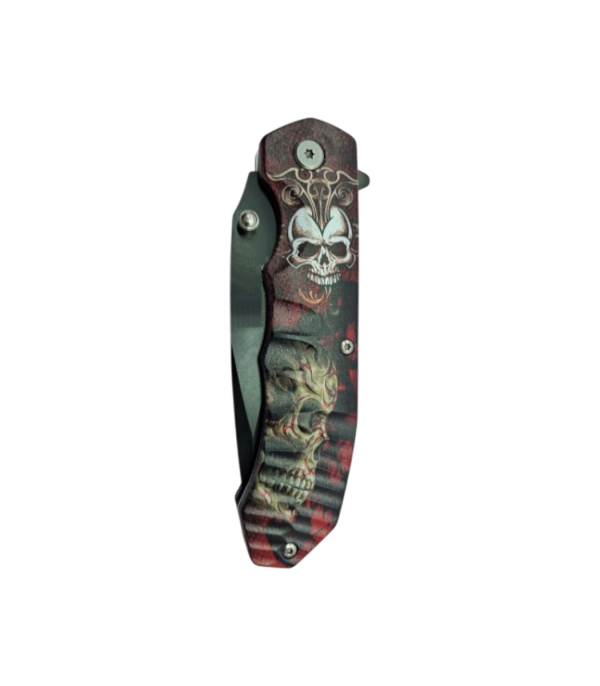 Pocket Knife with skeleton motive in Gift Box