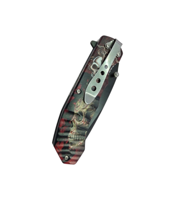 Pocket Knife with skeleton motive in Gift Box