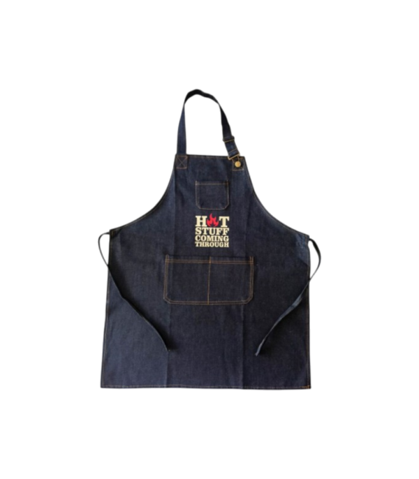 Apron blue Denim with Adjustable Neck