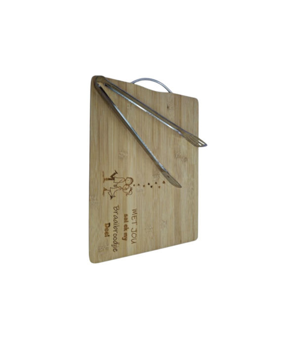 Engraved Braai Board - Met jou sal ek my braaibroodjie deel
