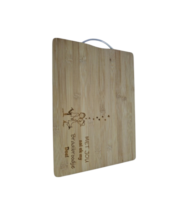 Engraved Braai Board - Met jou sal ek my braaibroodjie deel