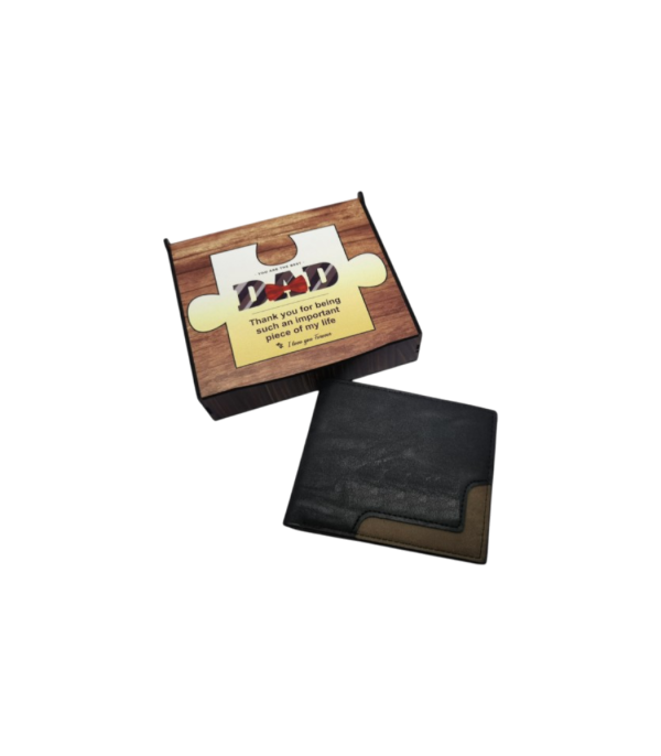Wallet in Gift Box - Best Dad (Black)