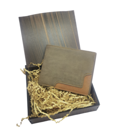 Wallet in Gift Box - Best Dad - Coffee