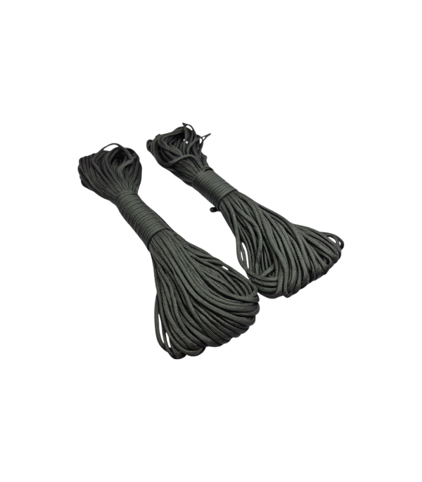 Paracord Rope 31m Length - Black (Two Ropes per Pack)