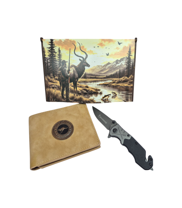 Wallet (Kangaroo) / Pocket Knife F122 Combo in a Gift Box