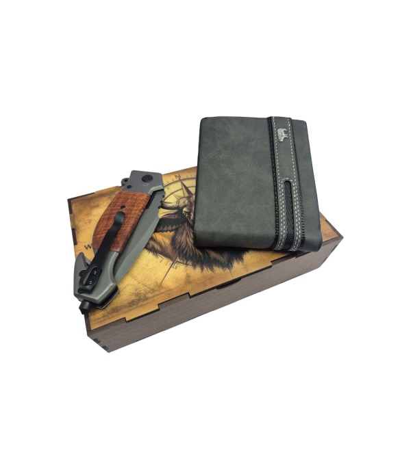 Hunting Knife DA167 and Wallet Gift Combo
