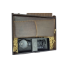 Women's Watch and Wallet Gift Combo (Black Strap -  Grey Casing/Face)