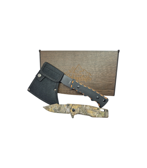 Axe and Camo Pocket Knife Combo
