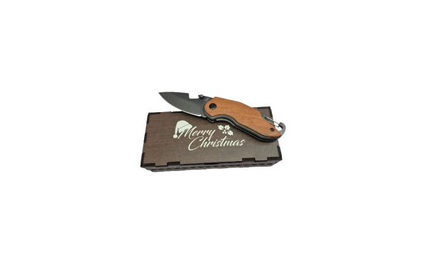 Pocket Knife in a Merry Christmas Gift Box