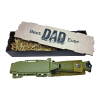 Best Dad Ever Strongarm Fishing Theme Knife Gift Set - green