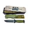 Best Dad Ever Strongarm Hunting Theme Knife Gift Set - Green