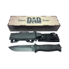 Best Dad Ever Strongarm Fishing Theme Knife Gift Set - black