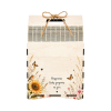Wooden Gift Box Bag with Handle, Empty MDF Gift Box,  Happiness Floral Design