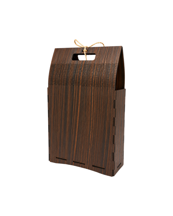 Wooden Gift Bag Box with Handle | Empty MDF Gift Box | Floral Teddy Design