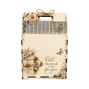 Wooden Gift Bag Box with Handle | Empty MDF Gift Box | Floral Teddy Design